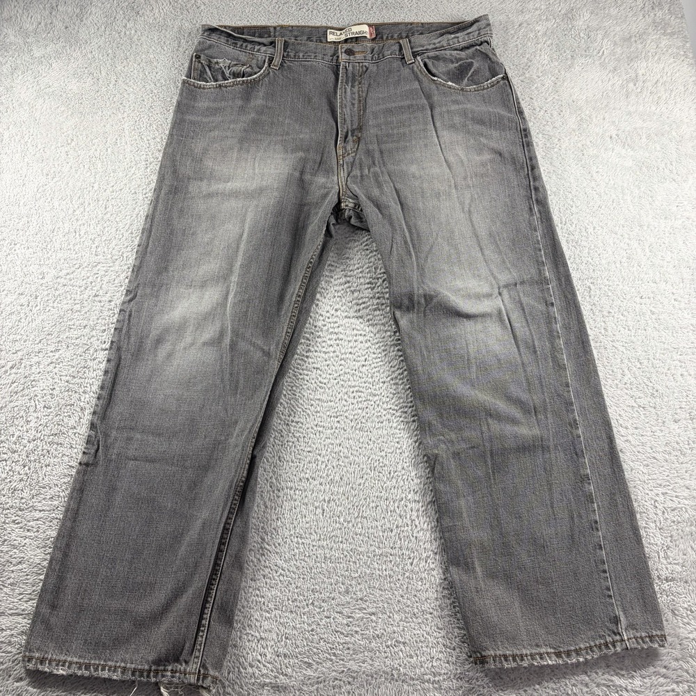 VINTAGE Levi 559 Jeans Mens 40x30 (38x28) Gray Relaxed Straight Y2K‎